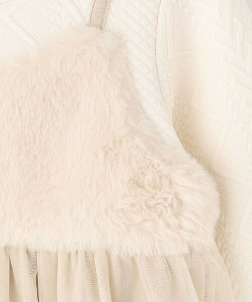 SHOO・LA・RUE / シューラルー ミニ丈・ひざ丈ワンピース | 【100-150cm】ファーチュールドッキングキャミワンピ | 詳細8