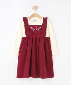 SHOO・LA・RUE / シューラルー ミニ丈・ひざ丈ワンピース | 【100-120cm】コーデュロイドッキングワンピース