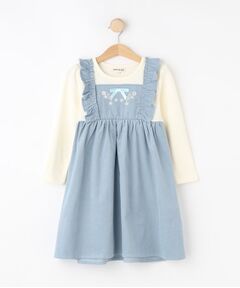 SHOO・LA・RUE / シューラルー ミニ丈・ひざ丈ワンピース | 【100-120cm】コーデュロイドッキングワンピース