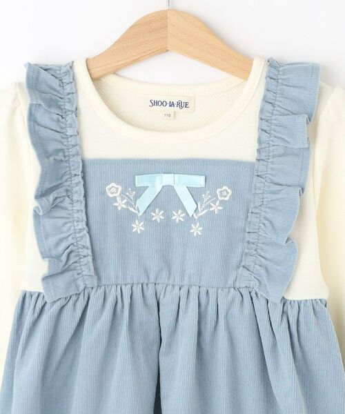 SHOO・LA・RUE / シューラルー ミニ丈・ひざ丈ワンピース | 【100-120cm】コーデュロイドッキングワンピース | 詳細3