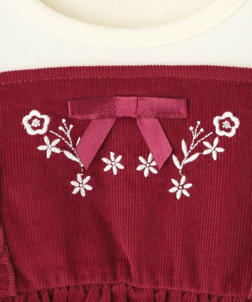 SHOO・LA・RUE / シューラルー ミニ丈・ひざ丈ワンピース | 【100-120cm】コーデュロイドッキングワンピース | 詳細7