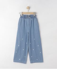 SHOO・LA・RUE / シューラルー デニムパンツ | 【130-150cm】刺繍使いワイドデニムパンツ