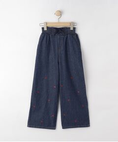 SHOO・LA・RUE / シューラルー デニムパンツ | 【130-150cm】刺繍使いワイドデニムパンツ