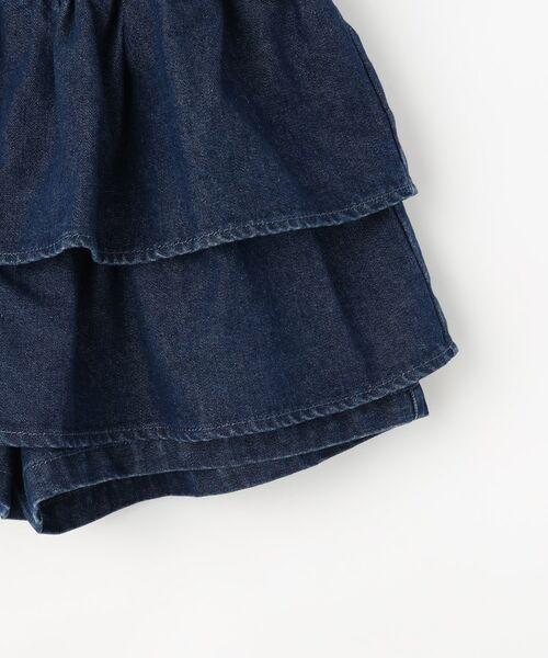 SHOO・LA・RUE / シューラルー ミニ・ひざ丈スカート | 【100-150cm】デニムティアードスカパン | 詳細4