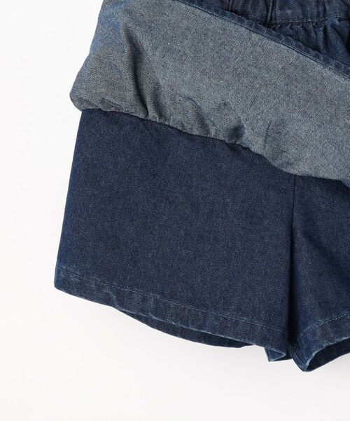 SHOO・LA・RUE / シューラルー ミニ・ひざ丈スカート | 【100-150cm】デニムティアードスカパン | 詳細5