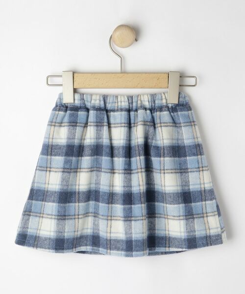 SHOO・LA・RUE / シューラルー ミニ・ひざ丈スカート | 【100-150cm】フェイクファーポケットチェック台形スカート | 詳細2