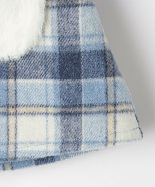 SHOO・LA・RUE / シューラルー ミニ・ひざ丈スカート | 【100-150cm】フェイクファーポケットチェック台形スカート | 詳細5