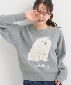 SHOO・LA・RUE / シューラルー ニット・セーター | ふわふわアニマル ジャカードニット