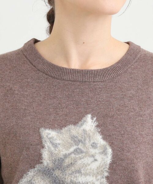 SHOO・LA・RUE / シューラルー ニット・セーター | ふわふわアニマル ジャカードニット | 詳細12