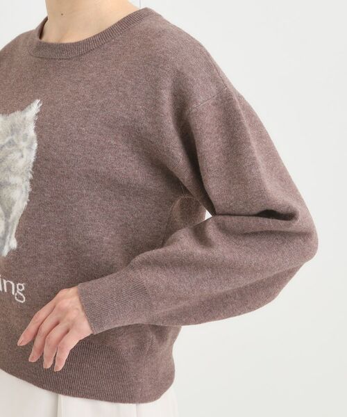 SHOO・LA・RUE / シューラルー ニット・セーター | ふわふわアニマル ジャカードニット | 詳細13