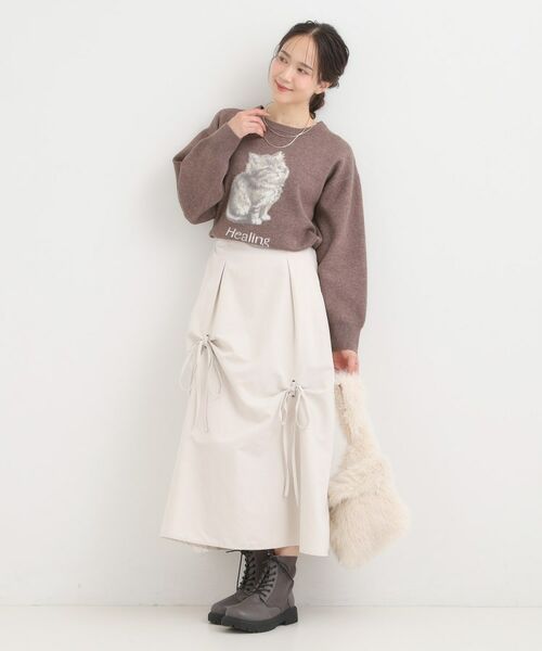 SHOO・LA・RUE / シューラルー ニット・セーター | ふわふわアニマル ジャカードニット | 詳細7