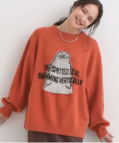 SHOO・LA・RUE / シューラルー ニット・セーター | 【旭山動物園応援商品】ゆるアニマル ふわふわジャカードニット