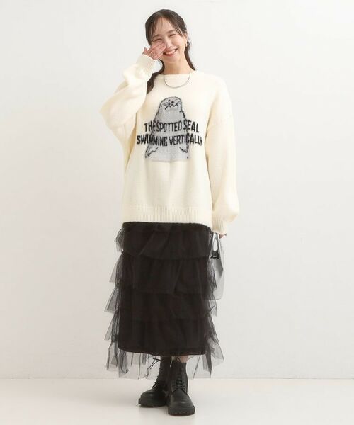 SHOO・LA・RUE / シューラルー ニット・セーター | 【旭山動物園応援商品】ゆるアニマル ふわふわジャカードニット | 詳細11