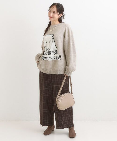 SHOO・LA・RUE / シューラルー ニット・セーター | 【旭山動物園応援商品】ゆるアニマル ふわふわジャカードニット | 詳細3