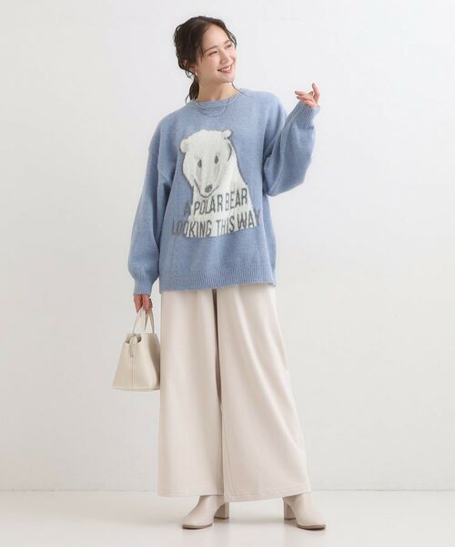 SHOO・LA・RUE / シューラルー ニット・セーター | 【旭山動物園応援商品】ゆるアニマル ふわふわジャカードニット | 詳細7