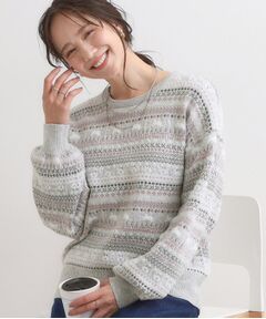 SHOO・LA・RUE / シューラルー ニット・セーター | 【旭山動物園応援商品】ノルディック柄 モールニット