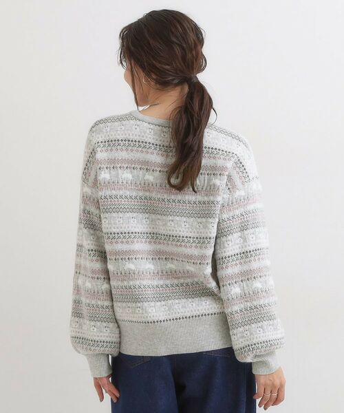 SHOO・LA・RUE / シューラルー ニット・セーター | 【旭山動物園応援商品】ノルディック柄 モールニット | 詳細2