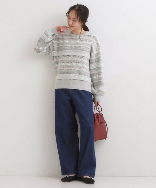 SHOO・LA・RUE / シューラルー ニット・セーター | 【旭山動物園応援商品】ノルディック柄 モールニット | 詳細3