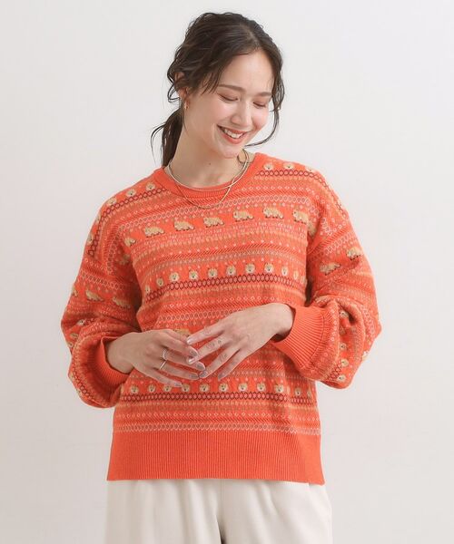 SHOO・LA・RUE / シューラルー ニット・セーター | 【旭山動物園応援商品】ノルディック柄 モールニット | 詳細5