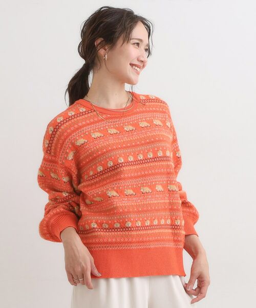 SHOO・LA・RUE / シューラルー ニット・セーター | 【旭山動物園応援商品】ノルディック柄 モールニット | 詳細6