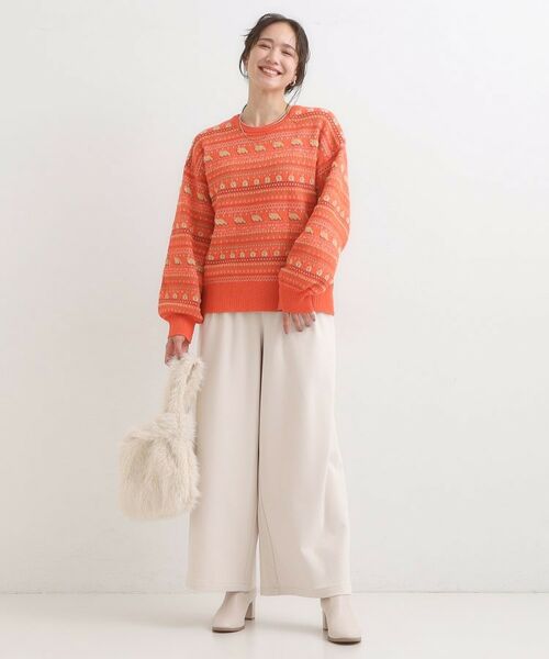 SHOO・LA・RUE / シューラルー ニット・セーター | 【旭山動物園応援商品】ノルディック柄 モールニット | 詳細7