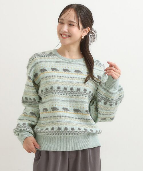 SHOO・LA・RUE / シューラルー ニット・セーター | 【旭山動物園応援商品】ノルディック柄 モールニット | 詳細9
