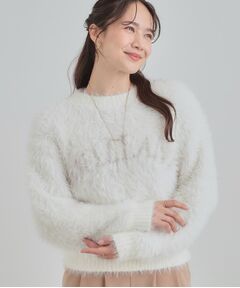 SHOO・LA・RUE / シューラルー ニット・セーター | ふわふわ ロゴフェザーニット