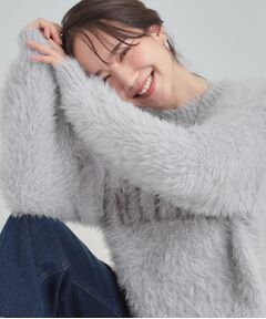 SHOO・LA・RUE / シューラルー ニット・セーター | ふわふわ ロゴフェザーニット