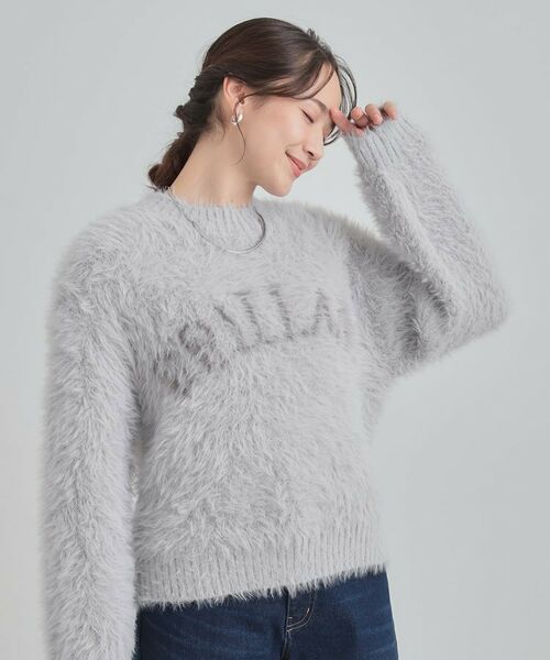 SHOO・LA・RUE / シューラルー ニット・セーター | ふわふわ ロゴフェザーニット | 詳細5