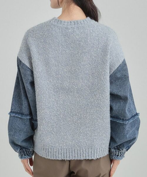 SHOO・LA・RUE / シューラルー ニット・セーター | お袖デニム切替 ブークレロゴニット | 詳細11