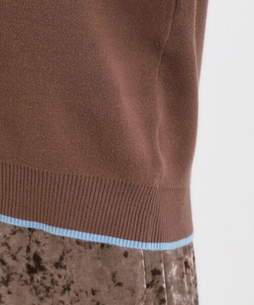 SHOO・LA・RUE / シューラルー ニット・セーター | 【S-LL】2枚襟配色のポロニット | 詳細18