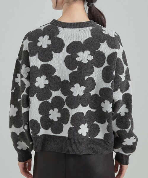 SHOO・LA・RUE / シューラルー ニット・セーター | 【S-LL】レトロ可愛い デイジー柄 総柄ニット | 詳細19