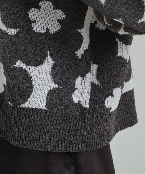 SHOO・LA・RUE / シューラルー ニット・セーター | 【S-LL】レトロ可愛い デイジー柄 総柄ニット | 詳細22