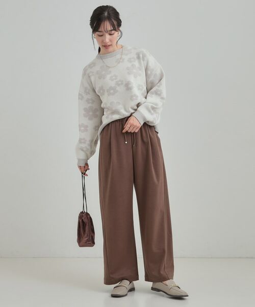 SHOO・LA・RUE / シューラルー ニット・セーター | 【S-LL】レトロ可愛い デイジー柄 総柄ニット | 詳細3