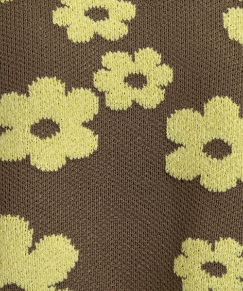 SHOO・LA・RUE / シューラルー ニット・セーター | 【S-LL】レトロ可愛い デイジー柄 総柄ニット | 詳細8