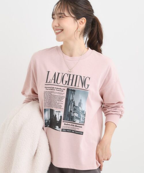 SHOO・LA・RUE / シューラルー カットソー | 刺繍アソートロンT(ライトピンク(370))