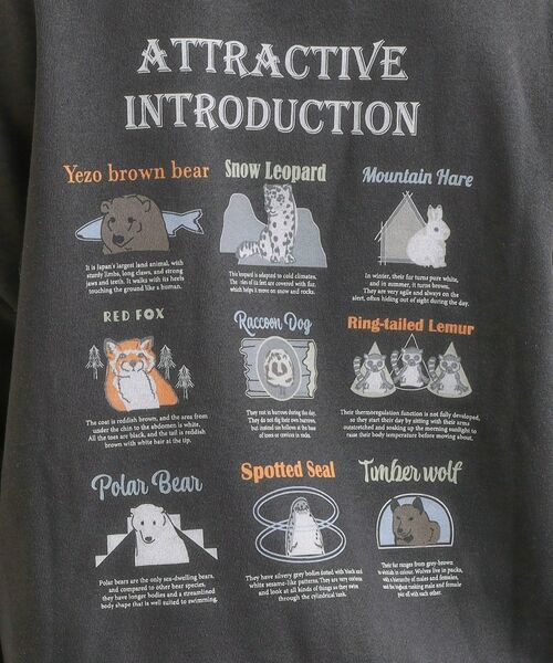 SHOO・LA・RUE / シューラルー スウェット | 【旭山動物園応援商品】プリント裏起毛スウェット | 詳細8