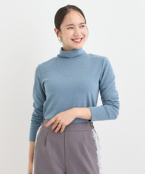 SHOO・LA・RUE / シューラルー カットソー | ラメスムースハイネックインナー | 詳細13