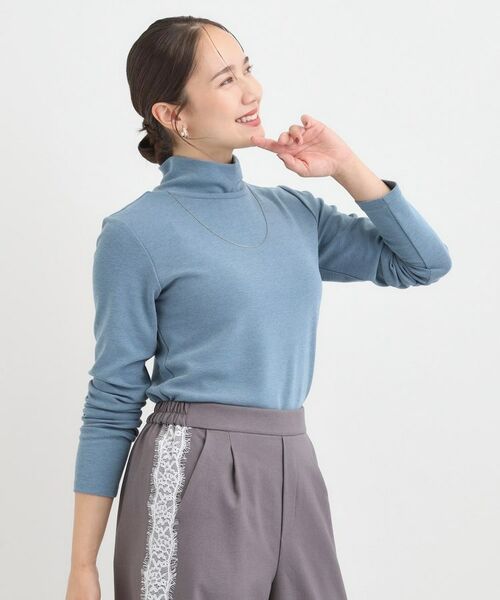 SHOO・LA・RUE / シューラルー カットソー | ラメスムースハイネックインナー | 詳細14