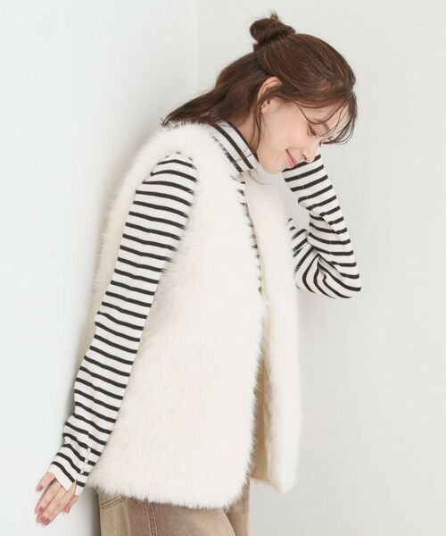 SHOO・LA・RUE / シューラルー ベスト | ふわふわフェイクファーベスト | 詳細1