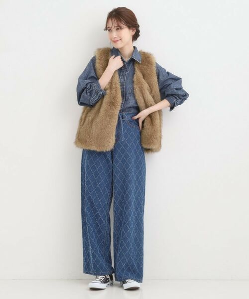 SHOO・LA・RUE / シューラルー ベスト | ふわふわフェイクファーベスト | 詳細11