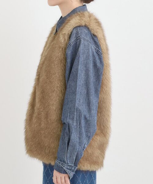 SHOO・LA・RUE / シューラルー ベスト | ふわふわフェイクファーベスト | 詳細14