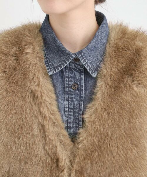 SHOO・LA・RUE / シューラルー ベスト | ふわふわフェイクファーベスト | 詳細16