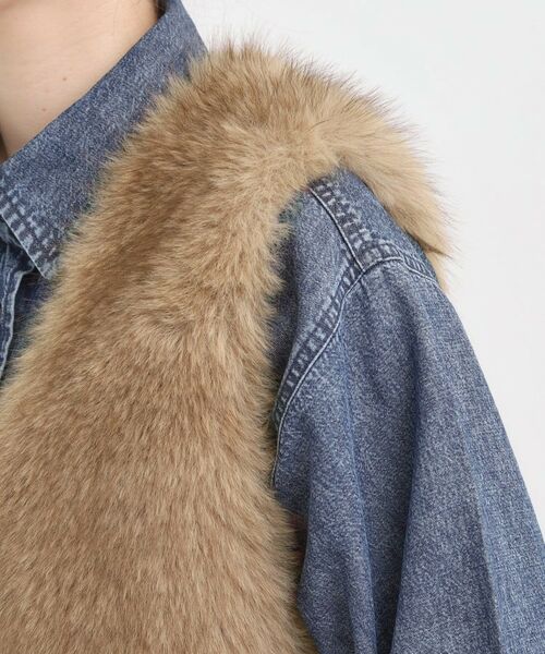 SHOO・LA・RUE / シューラルー ベスト | ふわふわフェイクファーベスト | 詳細17
