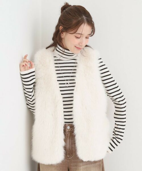 SHOO・LA・RUE / シューラルー ベスト | ふわふわフェイクファーベスト | 詳細2