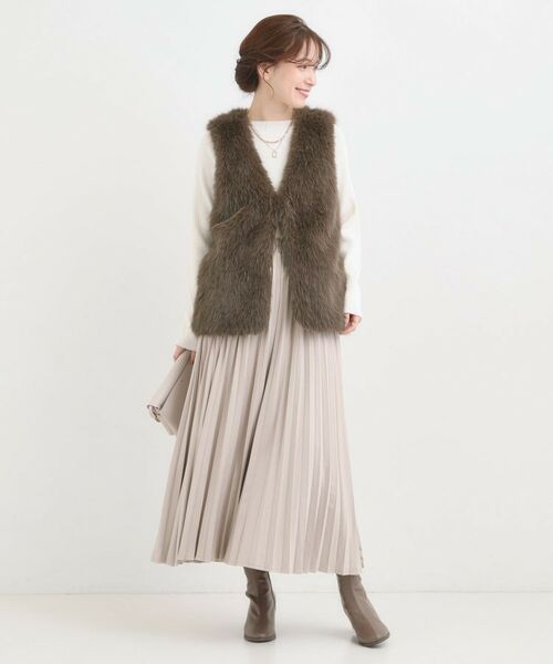 SHOO・LA・RUE / シューラルー ベスト | ふわふわフェイクファーベスト | 詳細7
