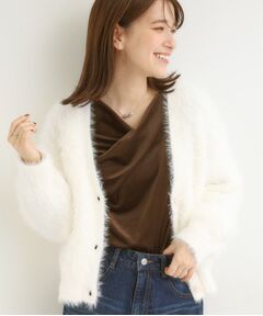 SHOO・LA・RUE / シューラルー カーディガン・ボレロ | フェザーVネックカーディガン