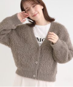 SHOO・LA・RUE / シューラルー カーディガン・ボレロ | フェザーVネックカーディガン