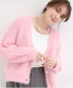 SHOO・LA・RUE / シューラルー カーディガン・ボレロ | フェザーVネックカーディガン