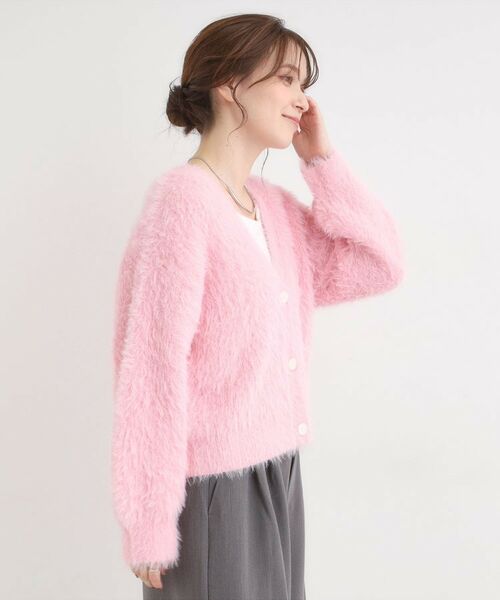 SHOO・LA・RUE / シューラルー カーディガン・ボレロ | フェザーVネックカーディガン | 詳細14